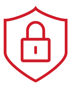 Lock and shield icon