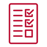 Checklist with three items, two are checked off icon
