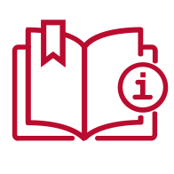Open book with an info circle icon